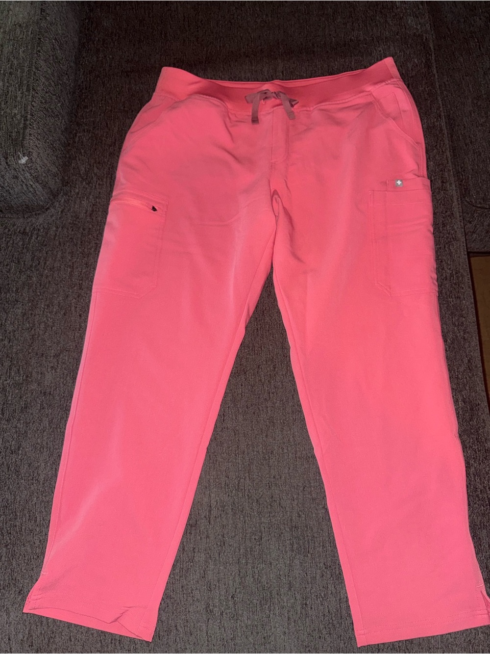 FIGS Dessert Rose Yola Skinny Scrub Pants 2.0